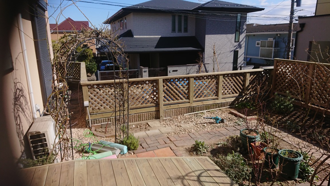 鎌倉市のウッドフェンス