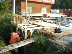 国産材の高耐久処理の特許材LBウッド1